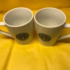 Two Starbucks mugs. 8 oz.  2007.  (Set)
